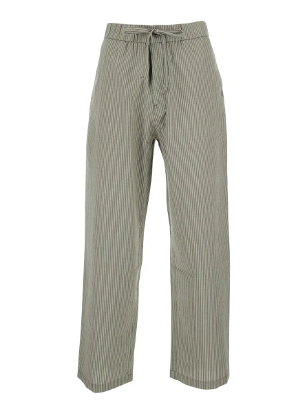Pantaloni Coor verzi din bumbac