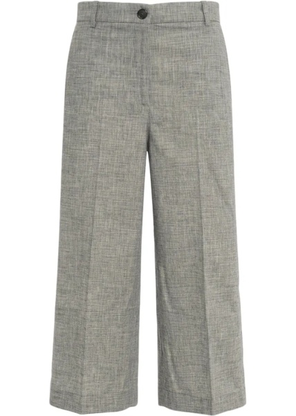 Pantaloni Cotton-linen blend culottes