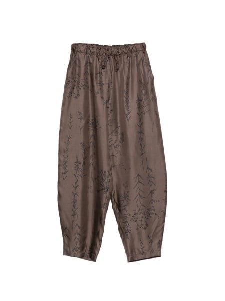 Pantaloni de trening ALYSI maro din matase
