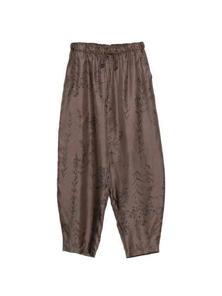 Pantaloni de trening ALYSI maro din matase