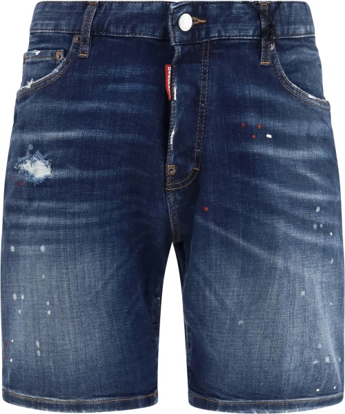 Pantaloni Distressed Denim Shorts