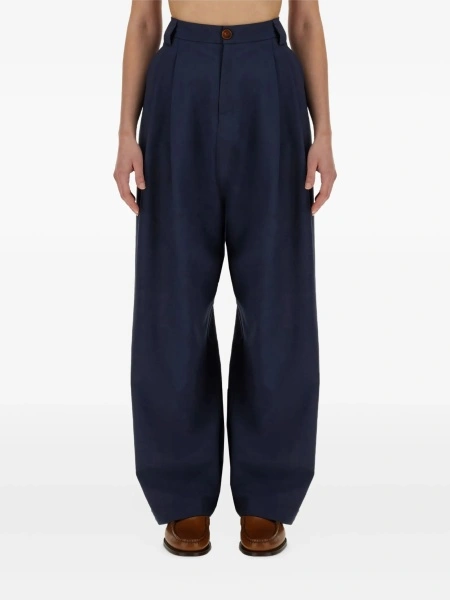 Pantaloni drepti ALYSI albastri