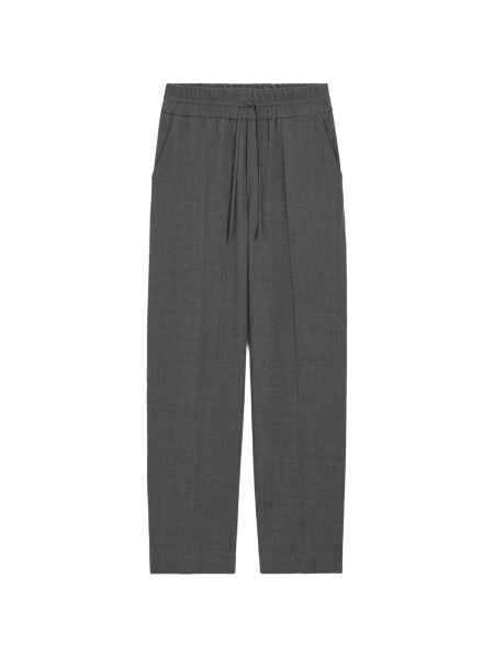 Pantaloni drepti AMI Paris gri