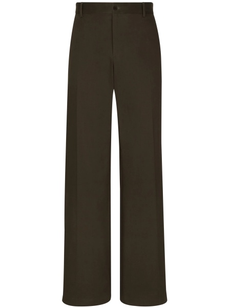 Pantaloni drepti Dolce & Gabbana maro