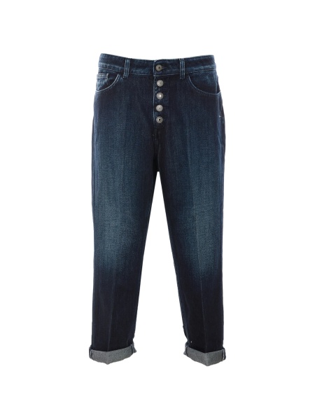 Pantaloni drepti Dondup albastri