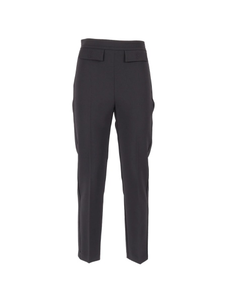Pantaloni drepti Elisabetta Franchi negri