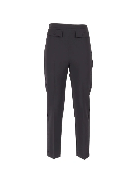 Pantaloni drepti Elisabetta Franchi negri