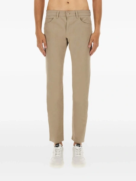 Pantaloni drepti Hugo Boss neutri
