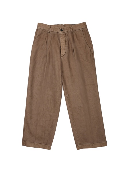 Pantaloni drepti NINE:INTHE:MORNING maro