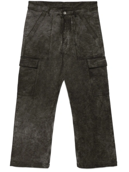 Pantaloni drepti Rick Owens maro