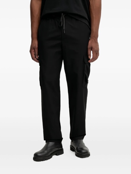Pantaloni drepti Versace Jeans Couture negri