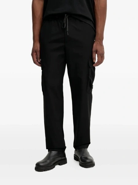 Pantaloni drepti Versace Jeans Couture negri