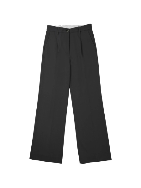 Pantaloni eleganti NINE:INTHE:MORNING negri