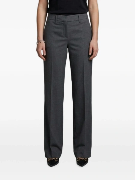 Pantaloni eleganti SUTTON NEW YORK gri din polyester si elastan