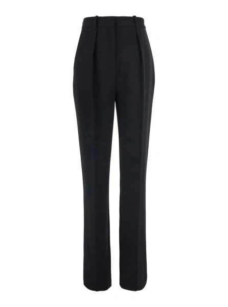 Pantaloni Elisabetta Franchi negri din lana