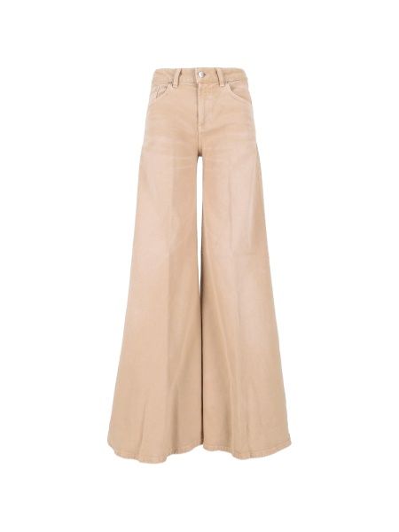 Pantaloni evazati Dondup neutri