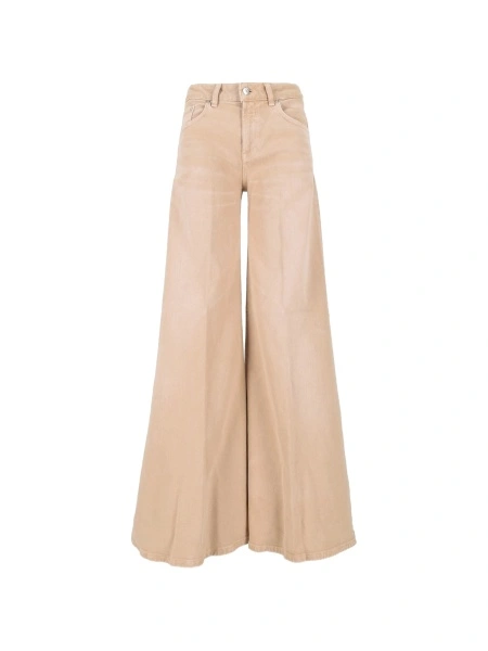 Pantaloni evazati Dondup neutri