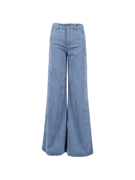 Pantaloni evazati Ermanno Scervino albastri
