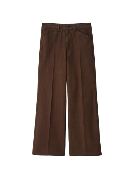 Pantaloni evazati LEMAIRE maro din bumbac