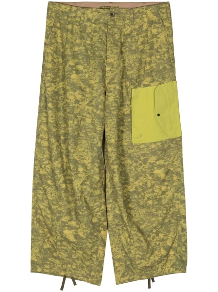 Pantaloni evazati TEN C verzi
