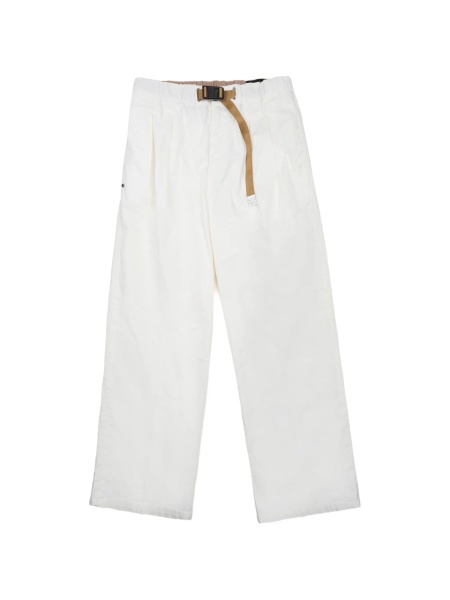 Pantaloni evazati White Sand albi