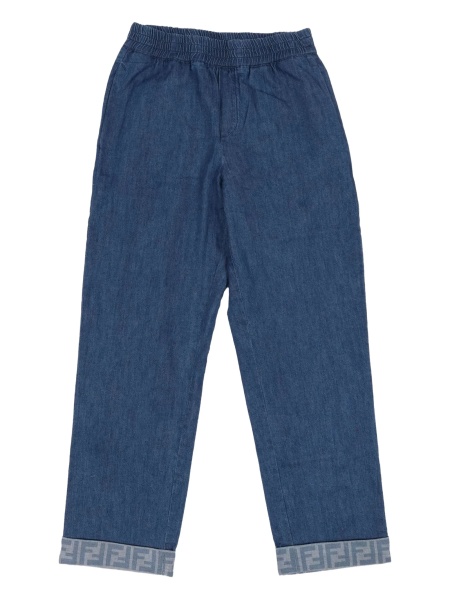 Pantaloni Fendi albastri