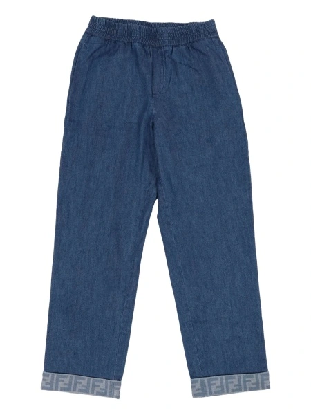 Pantaloni Fendi albastri