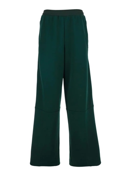 Pantaloni Green Pants with stripe details in tech fabric for Women