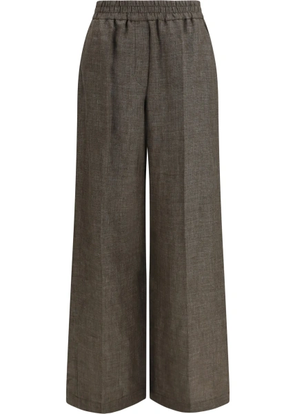 Pantaloni High-rise Linen Pants