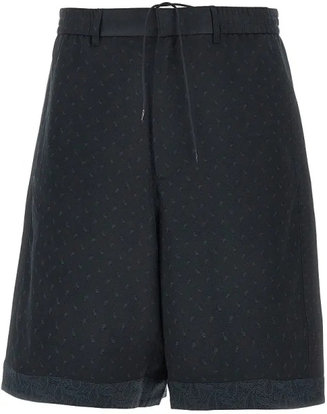 Pantaloni Jacquard Paisley fabric shorts