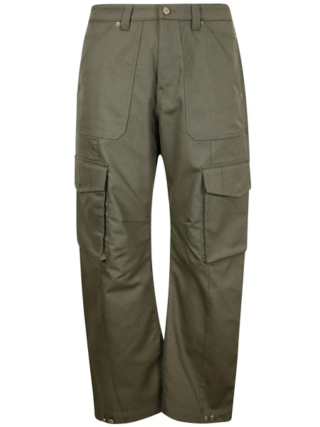 Pantaloni loose fit Golden Goose star verzi