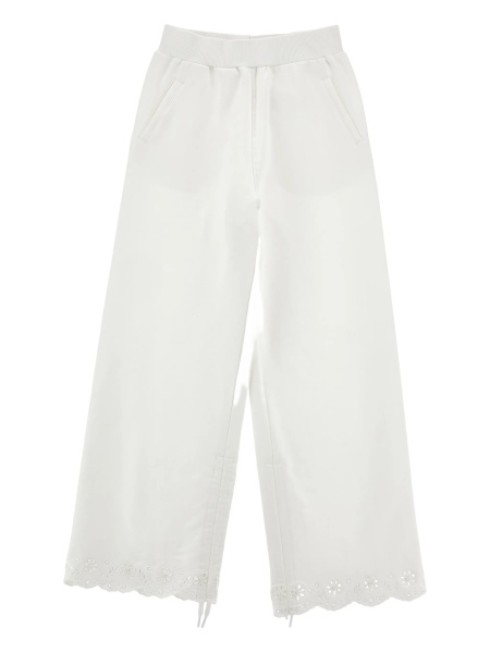 Pantaloni Monnalisa albi
