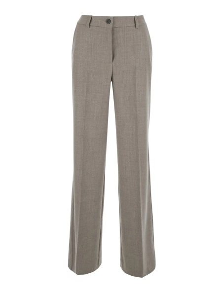 Pantaloni P.A.R.O.S.H. Beige Pants with Belt Loops in Blend Wool for Women