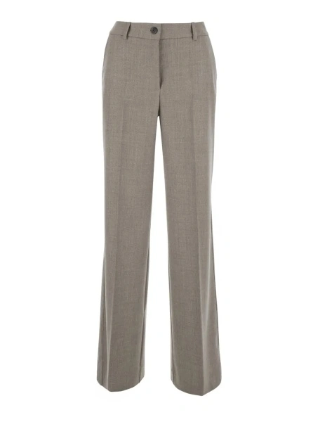 Pantaloni P.A.R.O.S.H. Beige Pants with Belt Loops in Blend Wool for Women