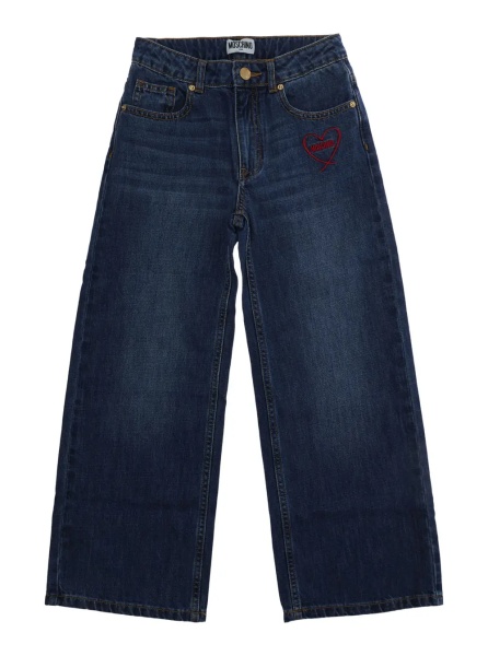 Pantaloni Pants with pockets, 100% cotton, blue, boy