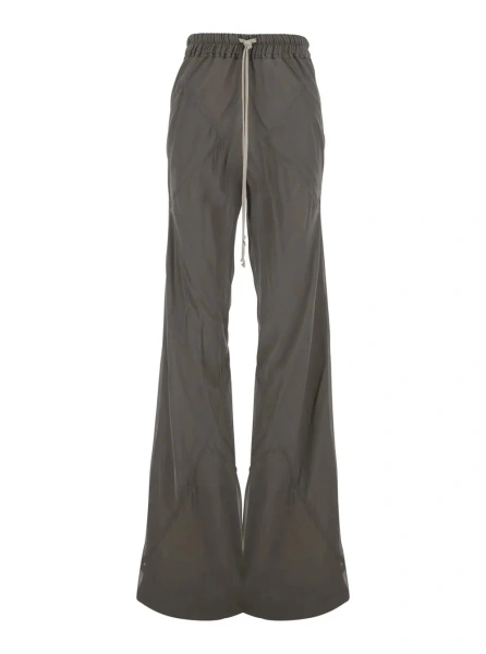 Pantaloni Rick Owens gri din matase
