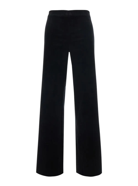 Pantaloni 'SAMUEL' Black Pants with side closure in Velvet for men