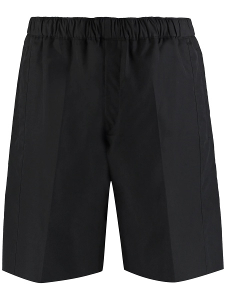 Pantaloni scurti Alexander McQueen negri din bumbac