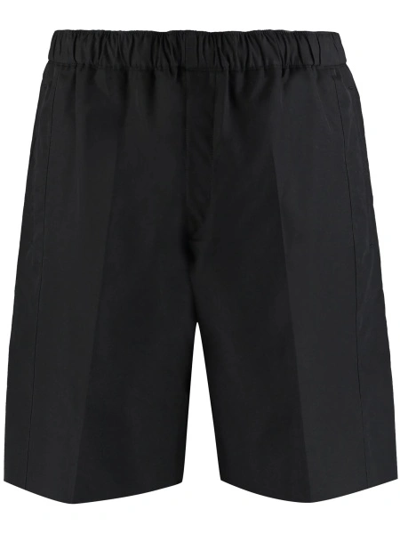 Pantaloni scurti Alexander McQueen negri din bumbac