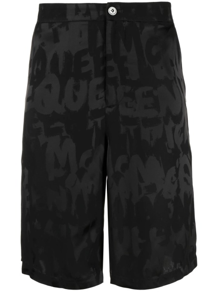 Pantaloni scurti Alexander McQueen negri