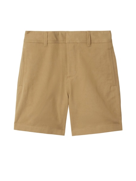 Pantaloni scurti Burberry neutri din lyocell si bumbac