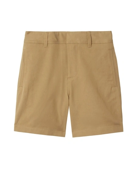 Pantaloni scurti Burberry neutri din lyocell si bumbac