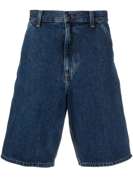 Pantaloni scurti Carhartt albastri din bumbac organic