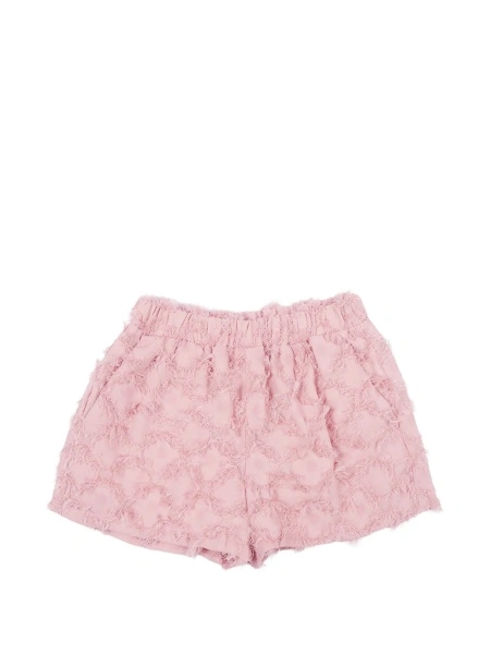 Pantaloni scurti Dou-Uod roz din polyester