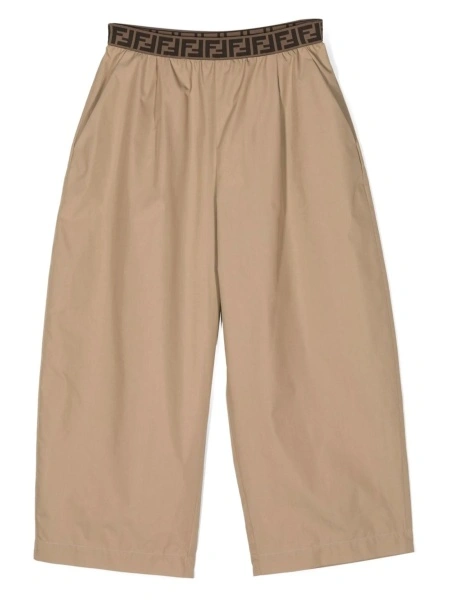Pantaloni scurti Fendi maro