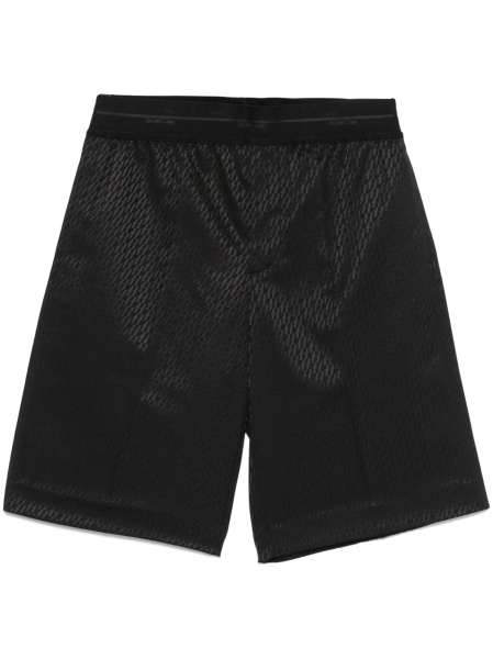 Pantaloni scurti HELMUT LANG negri din lana si elastan