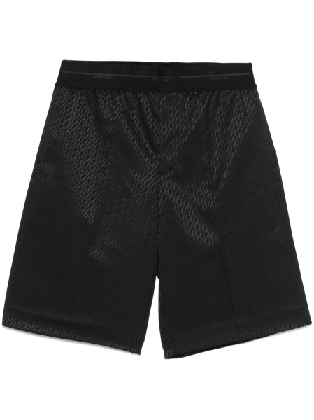 Pantaloni scurti HELMUT LANG negri din lana si elastan