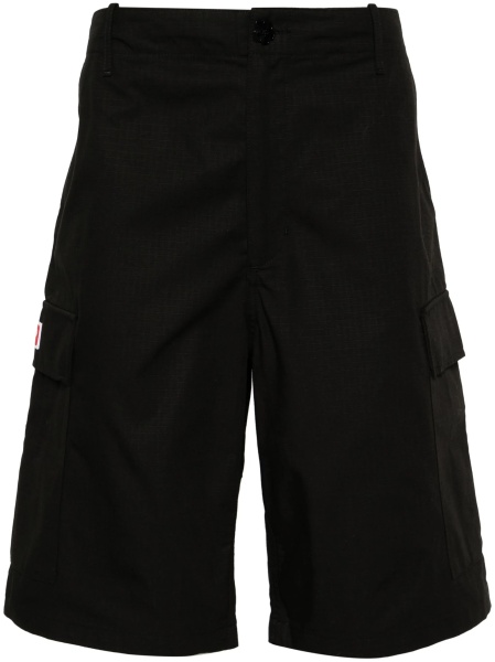 Pantaloni scurti Kenzo negri din bumbac