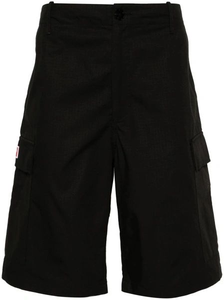 Pantaloni scurti Kenzo negri din bumbac