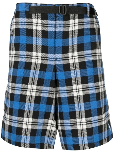 Pantaloni scurti Marcelo Burlon albastri din polyester si bumbac